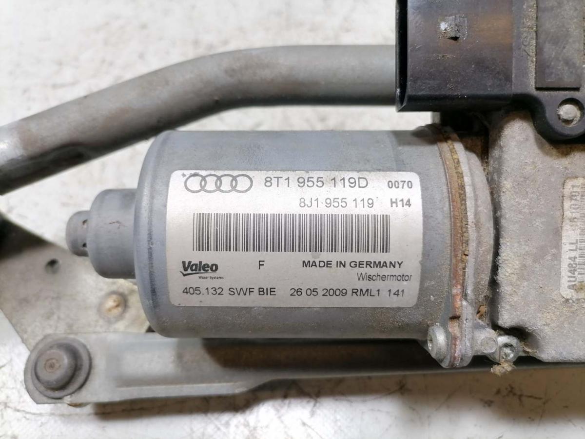 Audi A5 8T original Wischermotor mit Wischergest&auml;nge Bj.2009